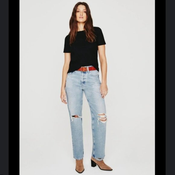 Adriano Goldschmied Clove Relaxed Vintage Straight Jeans Size 32R Wide Leg EUC - Picture 1 of 7